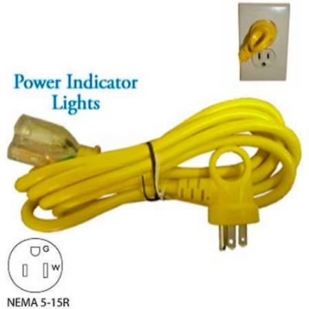 CONNTEK Conntek 24161-108, 9', 13A, 16/3 SJT I-Ring Indoor Extension Cord with Glow Indicator, 5-15P/R 24161-108